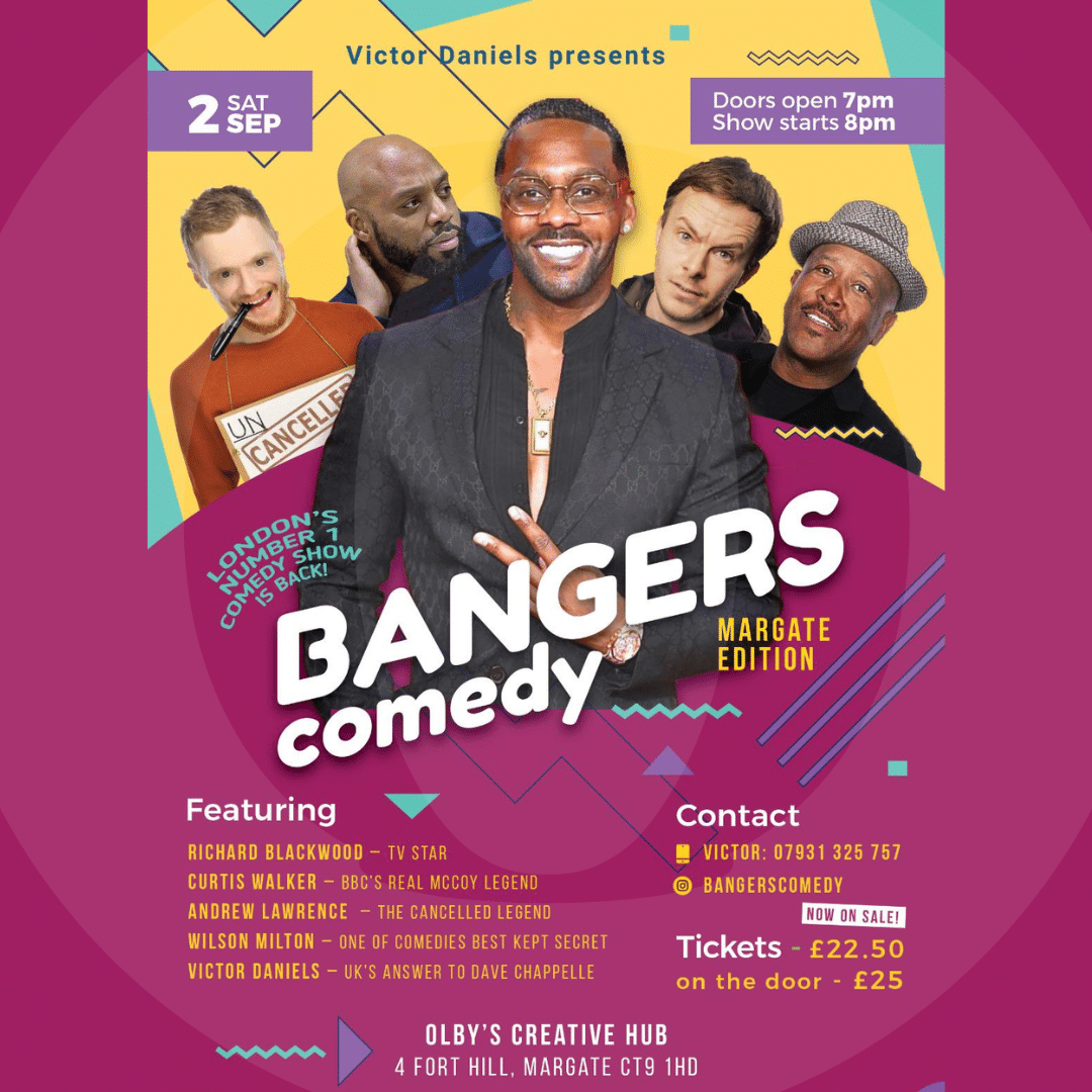 BANGERS COMEDY (MARGATE EDITION) – 2ND SEPTEMBER 2023