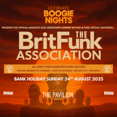 BOOGIE NIGHTS WITH SPECIAL GUESTS THE BRIT FUNK ASSOCIATION – 24TH AUGUST 2025