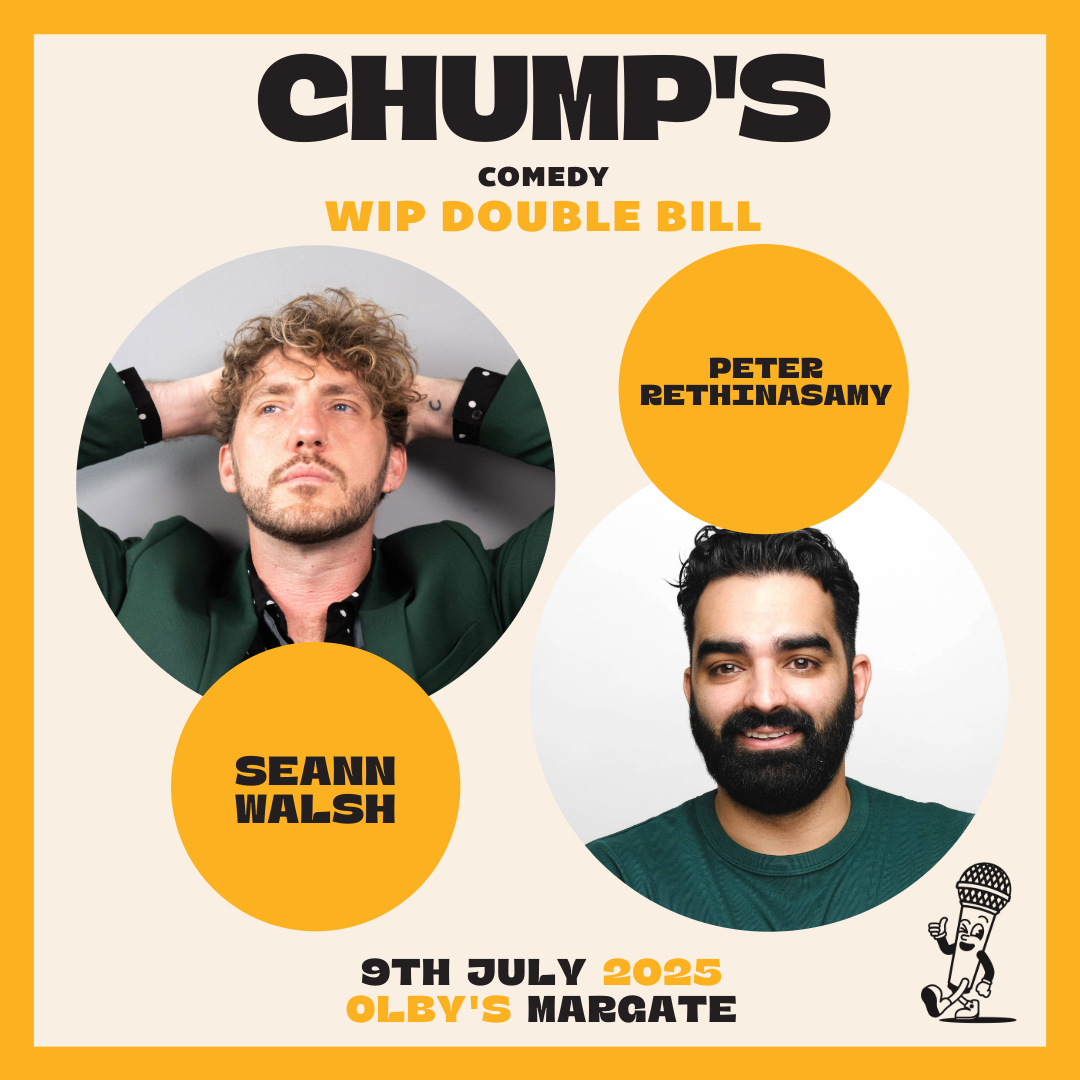 Seann Walsh & Peter Rethinasamy – Work in Progress Double Bill – 9TH JULY 2025