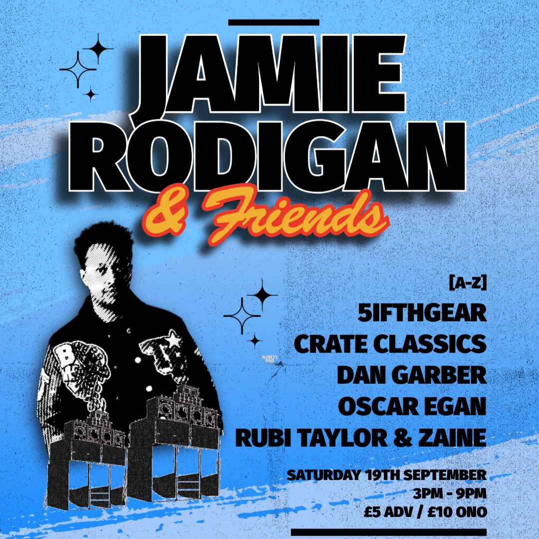JAMIE RODIGAN & FRIENDS – 19TH SEPT 2026