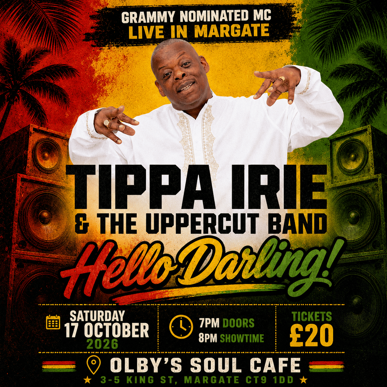TIPPA IRIE & THE UPPERCUT BAND – 17TH OCT 2026