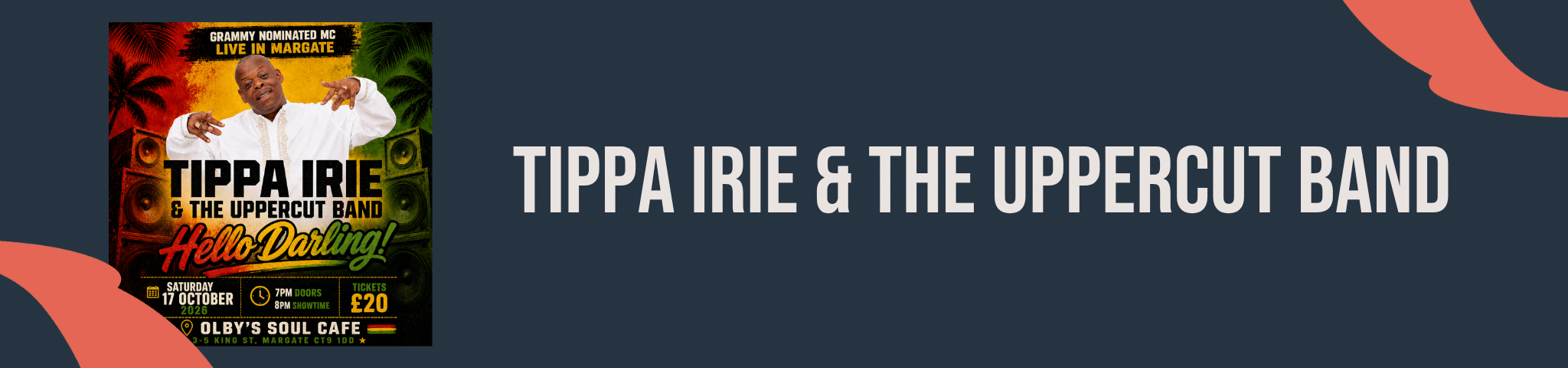 TIPPA IRIE & THE UPPERCUT BAND – 17TH OCT 2026